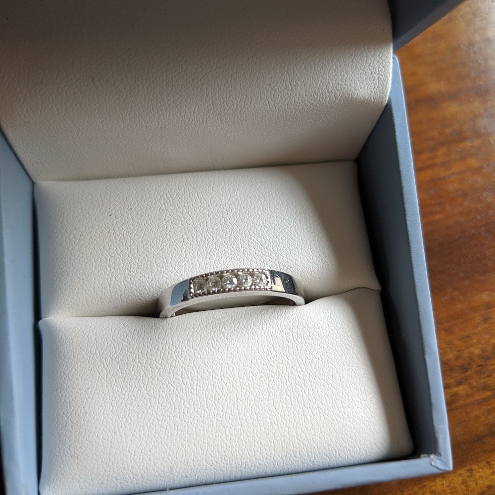 Charles & Colvard Moissanite Ring Size 10
